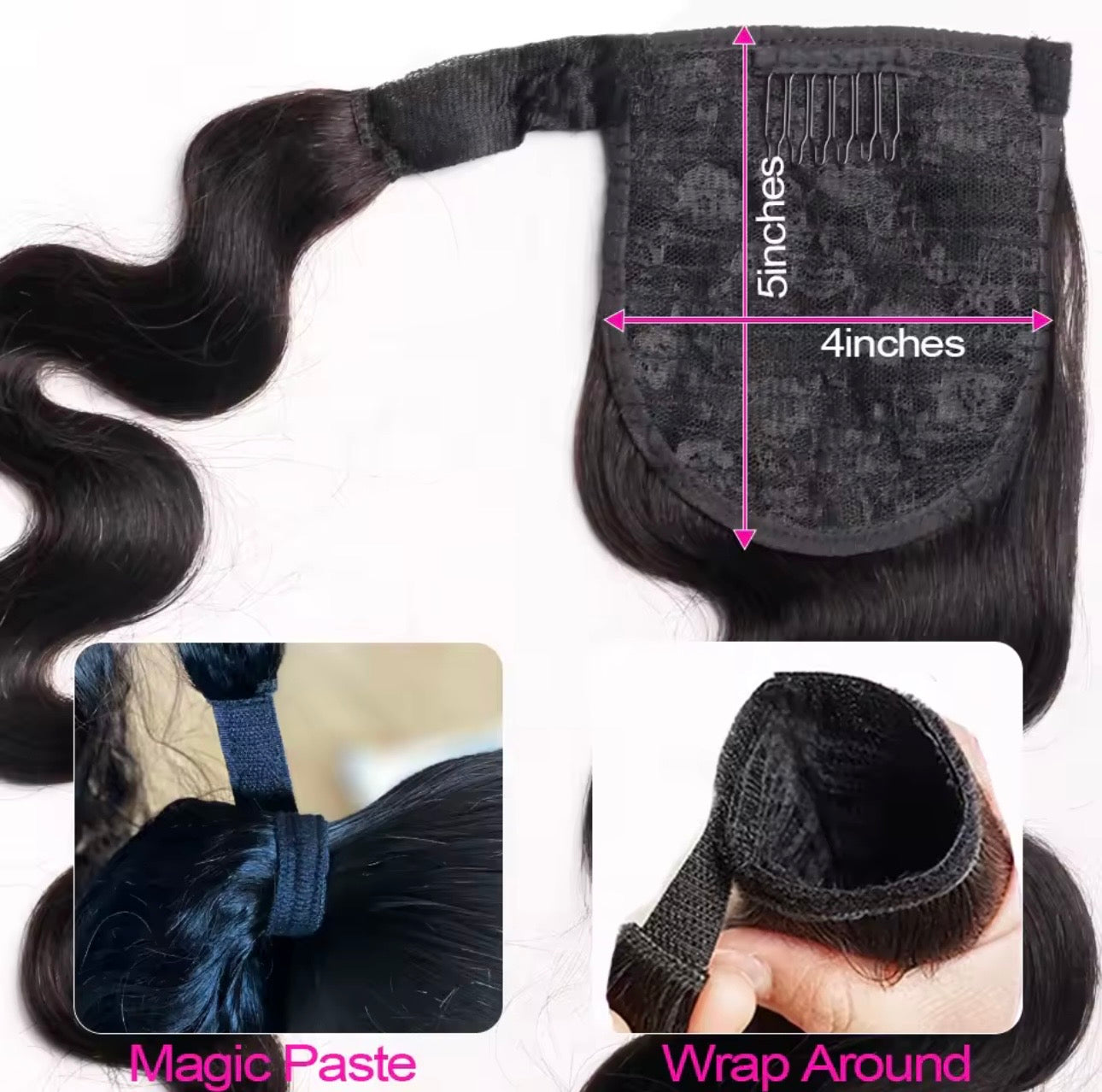 HUMAN HAIR PONYTAILS