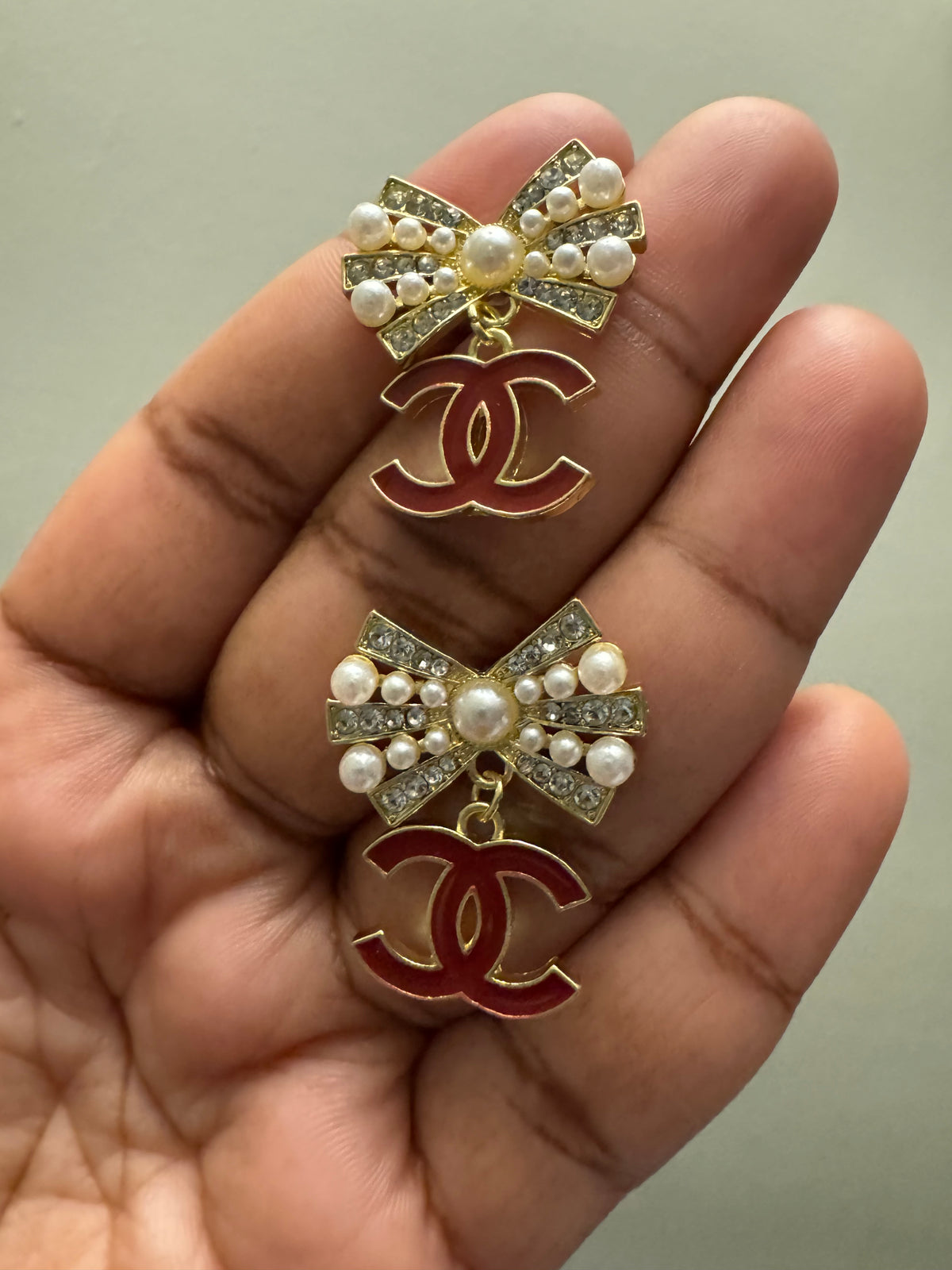 COCO PEARL BOW EARRINGS