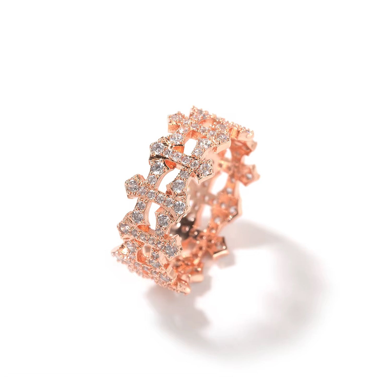 CROSS CROWN RING
