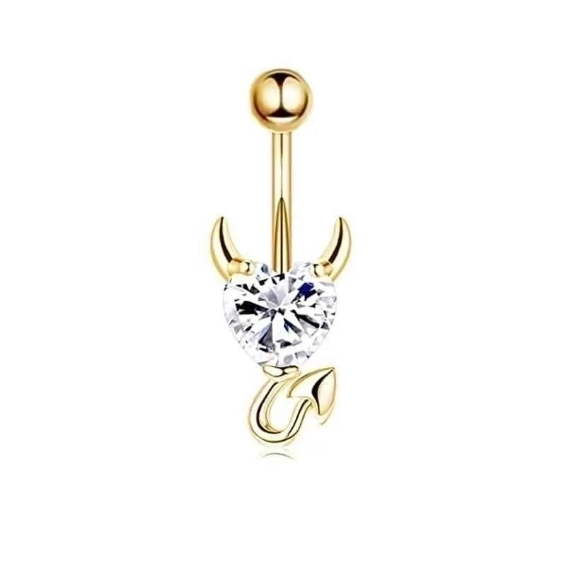 NAUGHTY HEART BELLY RING