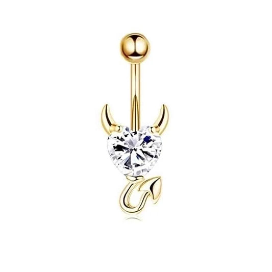 DEVIL HEART BELLY RING