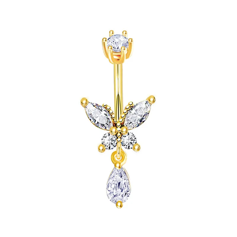 DRIP BUTTERFLY BELLY RING