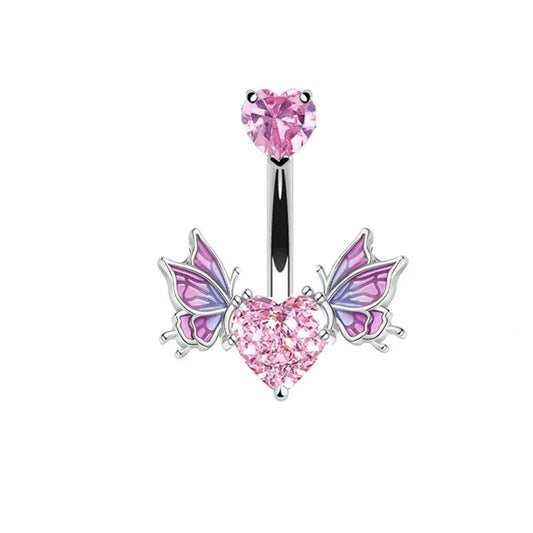 BUTTERFLY KISS BELLY RING